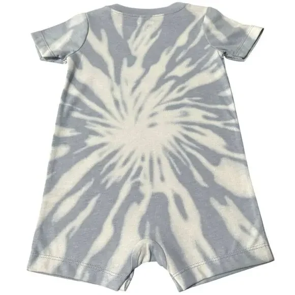 Garanimals Romper Toddler Boy 18m NWT Tie Dye Summer Skater Smiley Happy Days - Picture 2 of 5